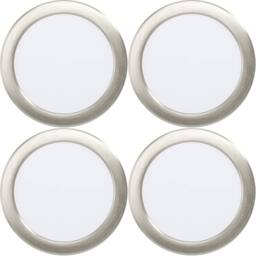 Loops 4 PACK Elegant Satin Nickel Ceiling Spotlight for Home Décor Lighting in Metallics - thumbnail 1