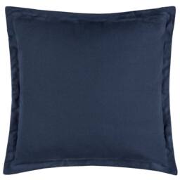 Yard Holmfirth Canvas 100% Cotton Outdoor Cushion in Navy - Size: 45 cm x 45 cm - thumbnail 2
