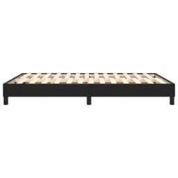 Berkfield Home Box Spring Bed Frame Black 135x190 cm Double Faux Leather - thumbnail 6
