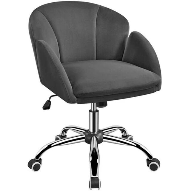 Kelvenix Cute Desk Chair Swivel Dark Gray in Dark Grey - Size: 0.6m2 - image 1