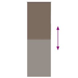 Berkfield Home Roller Blind Blackout Coffee 80x210 cm Fabric Width 75.7 cm Polyester in Brown - thumbnail 5