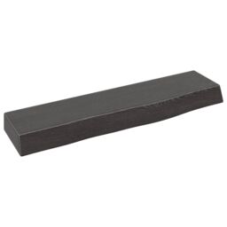 Berkfield Home Wall Shelf Dark Grey 40x10x4 cm Treated Solid Wood Oak in Brown - Size: 40 x 10 x 4 cm - thumbnail 1