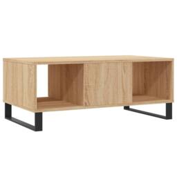 Berkfield Home Coffee Table Sonoma Oak 90x50x36.5 cm Engineered Wood in Light Tan - thumbnail 8
