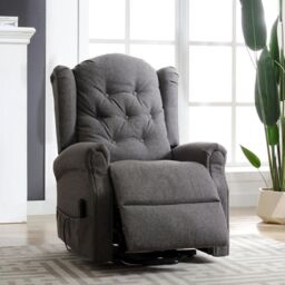 Artemis Home Crawley Electric Riser Recliner with Massage & Heat in Dark Grey