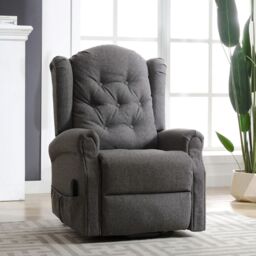 Artemis Home Crawley Electric Riser Recliner with Massage & Heat in Dark Grey - thumbnail 4