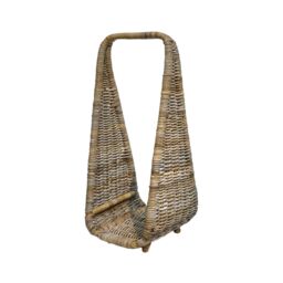 Ivyline Natural Rattan Tall Log Storage H90cm W35cm - thumbnail 2