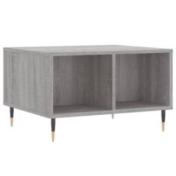 Berkfield Home Coffee Table Grey Sonoma 60x50x36.5 cm Engineered Wood - thumbnail 1
