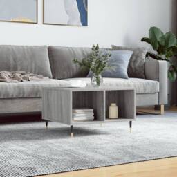 Berkfield Home Coffee Table Grey Sonoma 60x50x36.5 cm Engineered Wood - thumbnail 2