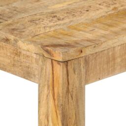 Berkfield Home Console Table 110x35x76 cm Rough Mango Wood in Brown - Size: 110 x 35 x 76 cm - thumbnail 4