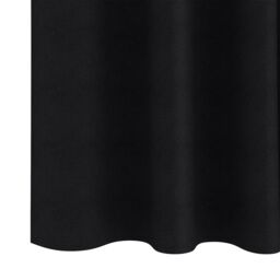 Berkfield Home Curtains with Curtains 2 pcs Black 260 x 140 cm Polyester - thumbnail 5