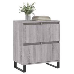 Berkfield Home Sideboard Grey Sonoma 60x35x70 cm Engineered Wood - Size: 60 x 35 x 70 cm - thumbnail 1