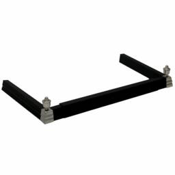 Nordara Adjustable Black Fire Fender Fireplace Guard Frame Surround