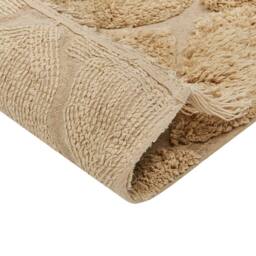 Wyld and Coco Moroccan Beige Cotton Hand-Tufted Rug 80x150 cm with Tassels - Size: 80 cm x 150 cm - thumbnail 6