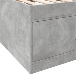 Berkfield Home Daybed with Drawers without Mattress Concrete Grey 100x200 cm - thumbnail 8