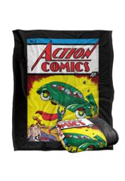 Superman Action No. 1 Silky Touch Super Soft Throw Blanket 152 X 127 cm in White - thumbnail 2