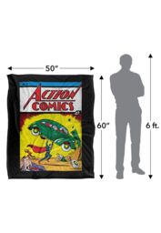 Superman Action No. 1 Silky Touch Super Soft Throw Blanket 152 X 127 cm in White - thumbnail 5