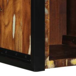 Berkfield Home Bedside Cabinet Multicolour 40x35x40 cm Solid Wood Reclaimed - Size: 40 x 35 x 40 cm - thumbnail 8