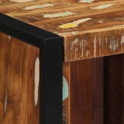 Berkfield Home Bedside Cabinet Multicolour 40x35x40 cm Solid Wood Reclaimed - Size: 40 x 35 x 40 cm - thumbnail 7