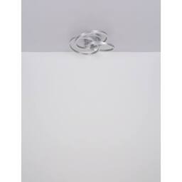 Netlighting Herwig Semi Ceiling Light Aluminium LED Dimmable 2700-6000K Remote in Grey - thumbnail 6