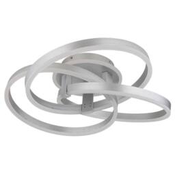 Netlighting Herwig Semi Ceiling Light Aluminium LED Dimmable 2700-6000K Remote in Grey - thumbnail 2