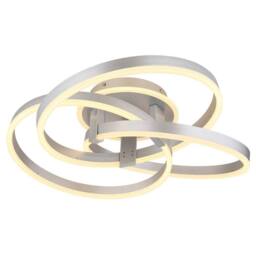 Netlighting Herwig Semi Ceiling Light Aluminium LED Dimmable 2700-6000K Remote in Grey - thumbnail 3