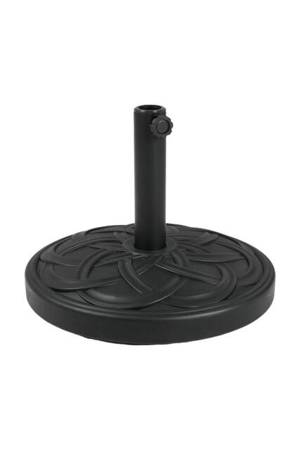 Living and Home Heavy Duty 25kg Round Umbrella Base in Black - image 1