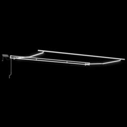 Berkfield Home Manual Retractable Awning with LED White 400x300 cm - thumbnail 7