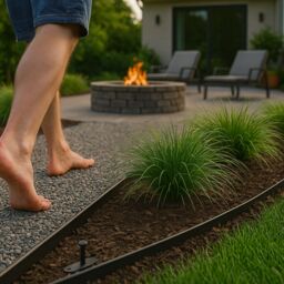 Harbour Housewares 100m Flexible Plastic Lawn Edging Path Grass Border with Plastic Pegs in Black - thumbnail 7