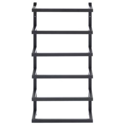 Berkfield Home Towel Rack Black 24x12x48 cm Steel - Size: 24 x 12 x 48 cm - thumbnail 3