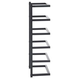Berkfield Home Towel Rack Black 24x12x48 cm Steel - Size: 24 x 12 x 48 cm - thumbnail 4