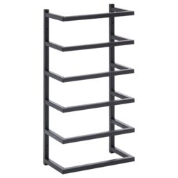 Berkfield Home Towel Rack Black 24x12x48 cm Steel - Size: 24 x 12 x 48 cm - thumbnail 2