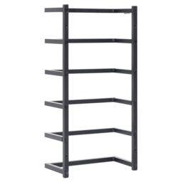 Berkfield Home Towel Rack Black 24x12x48 cm Steel - Size: 24 x 12 x 48 cm - thumbnail 5
