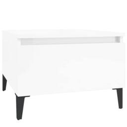 Berkfield Home Side Tables 2 pcs High Gloss White 50x46x35 cm Engineered Wood - Size: 50 x 46 x 35 cm - thumbnail 6