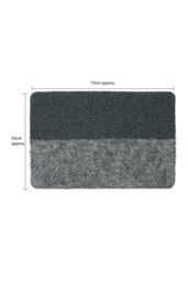 JVL Chelsea Barrier Scraper Doormat 50x75cm Grey - Size: 50 cm x 75 cm - thumbnail 5