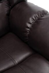 More4Homes Seattle 2 Seater Electric High Back Bonded Leather Recliner Sofa in Brown - thumbnail 6