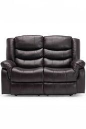 More4Homes Seattle 2 Seater Electric High Back Bonded Leather Recliner Sofa in Brown - thumbnail 4