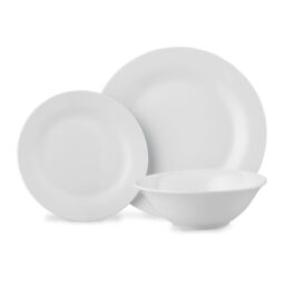 Glim & Glam Dinner Set 12 Piece Porcelain Dinnerware in White - thumbnail 1