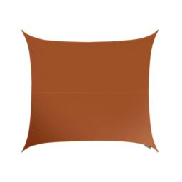 Primrose 3.6m Square Waterproof Patio Sun Shade Canopy 98% UV Block Free Rope in Terracotta - thumbnail 1