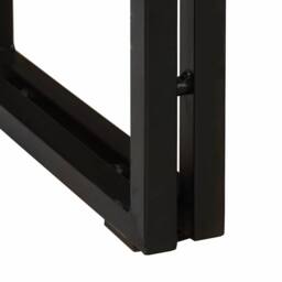 Berkfield Home Console Table 160x33x75 cm Solid Rough Acacia in Brown - Size: 160 x 33 x 75 cm - thumbnail 8