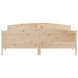 Berkfield Home Beautiful Bed Frame without Mattress 180x200 cm Super King Solid in Light Tan - thumbnail 4