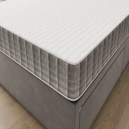 Sloomy Essentials Grey Square Bonnell Hybrid Quilted Spring Mattress 15cm in White - Size: Double - thumbnail 7