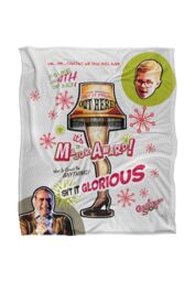 Warner Brothers A Christmas Story Silky Touch Super Soft Throw Blanket 152x127cm in White - Size: 152x127 cm - thumbnail 1