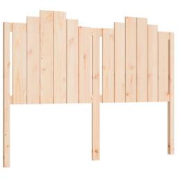 Berkfield Home Bed Headboard 141x4x110 cm Solid Wood Pine in Natural - Size: 141 x 4 x 110 cm - thumbnail 1