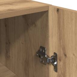 Berkfield Home TV Cabinet Artisan Oak 30.5x30x90 cm Engineered Wood in Brown - thumbnail 8