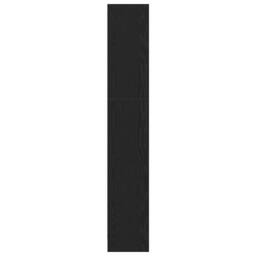 Berkfield Home Elegant 4-Tier Bookcase Black Oak 80x24x143 cm Engineered Wood - Size: 80 x 24 x 143 cm - thumbnail 6