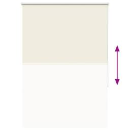 Berkfield Home Roller Blind Blackout Off-White 135x230 cm Fabric Width 131.6 cm… - thumbnail 9
