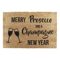 Artsy Mats Merry Prosecco & Champange New Year in Black - Size: 40 cm x 60 cm - thumbnail 4