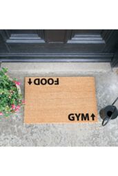 Artsy Mats Gym addict doormat - Regular 60x40cm in Black - Size: 40 cm x 60 cm - thumbnail 3