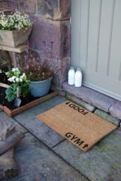Artsy Mats Gym addict doormat - Regular 60x40cm in Black - Size: 40 cm x 60 cm - thumbnail 5