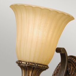 Netlighting Kelham Hall 1 Light Indoor Wall Light Gold Bronze E27 in Brown - thumbnail 2
